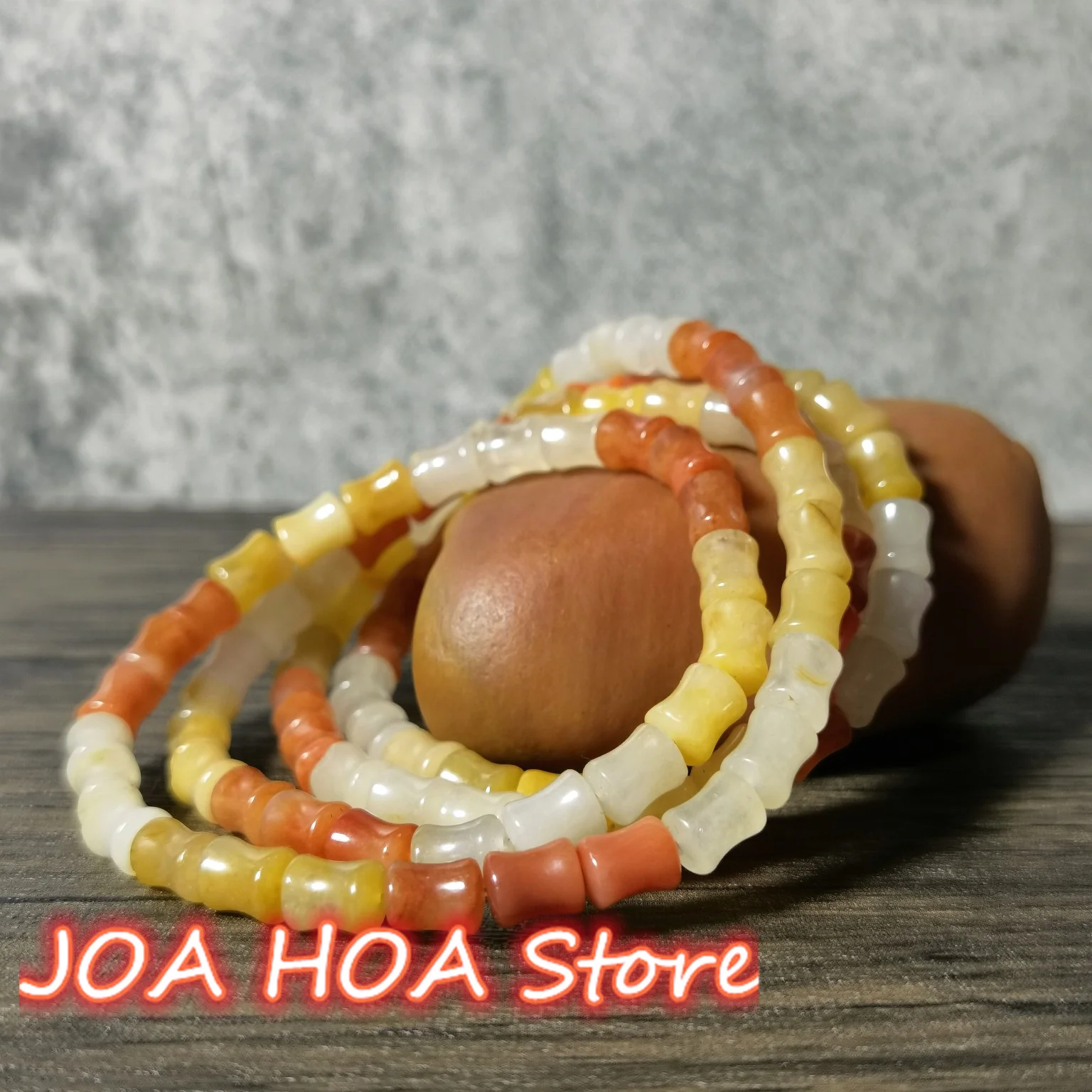 

Бутик из натурального золотистого шелка и нефрита, маленький бамбуковый браслет с несколькими петлями, трехцветный изысканный красивый браслет, ювелирные изделия