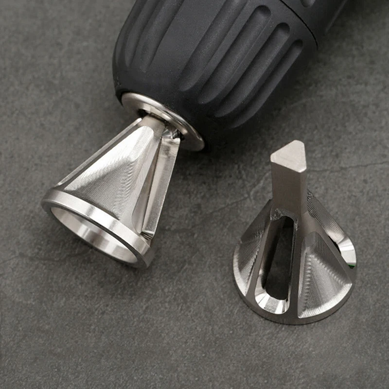 Deburring externo chanfro ferramenta hss triangle shank pagode metal aço passo broca buraco cone broca bancada