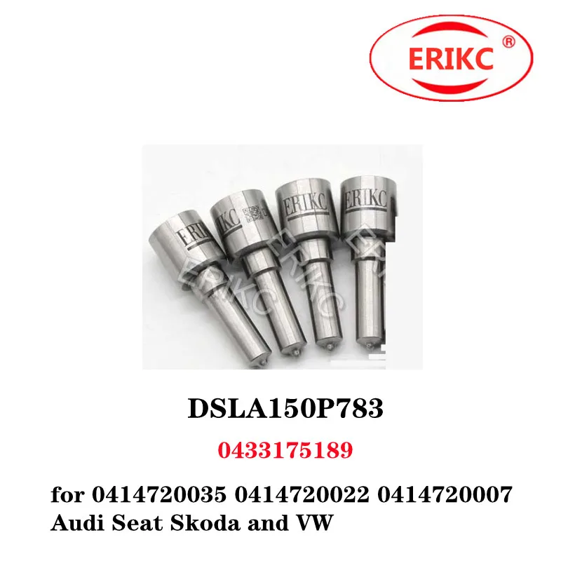 ERIKC 4 Pcs Fuel Injection Nozzl DSLA150P783 0433 175 189 0433175189 for 0414720035 0414720022 0414720007 Audi Seat Skoda and VW