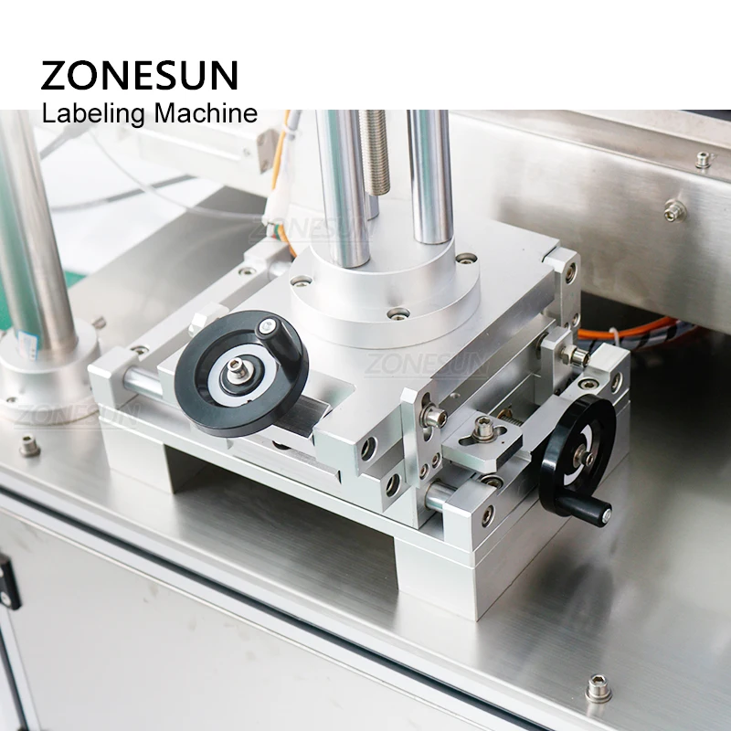 ZONESUN-máquina automática de etiquetado plano de ZS-TB831B, dispensador de botellas de plástico de alta precisión, para mascotas, latas en cajas