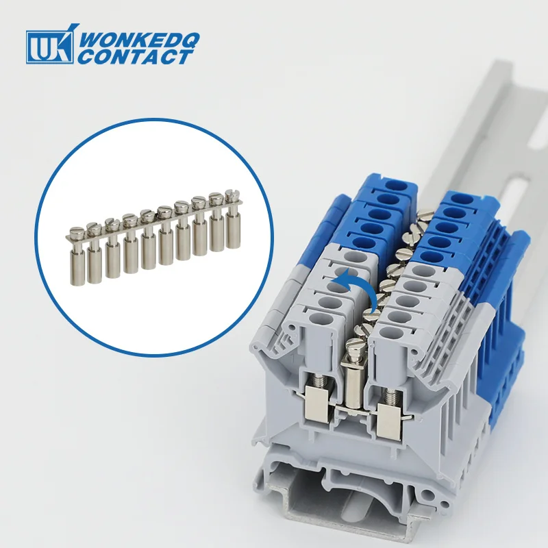 FBI 10/2/3/4-5 Wiring Jumpers UK3N UKK/UKKB 3 Electr Connector Din Rail Terminal Block Fixed Bridge FBI10-5 FBI2-5 FBI3-5 FBI4-5