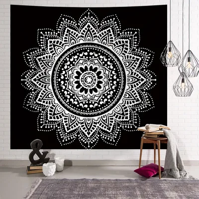 

Ins Nordic style bedroom decoration tapestry to map customization, net red room layout live background cloth hanging cloth