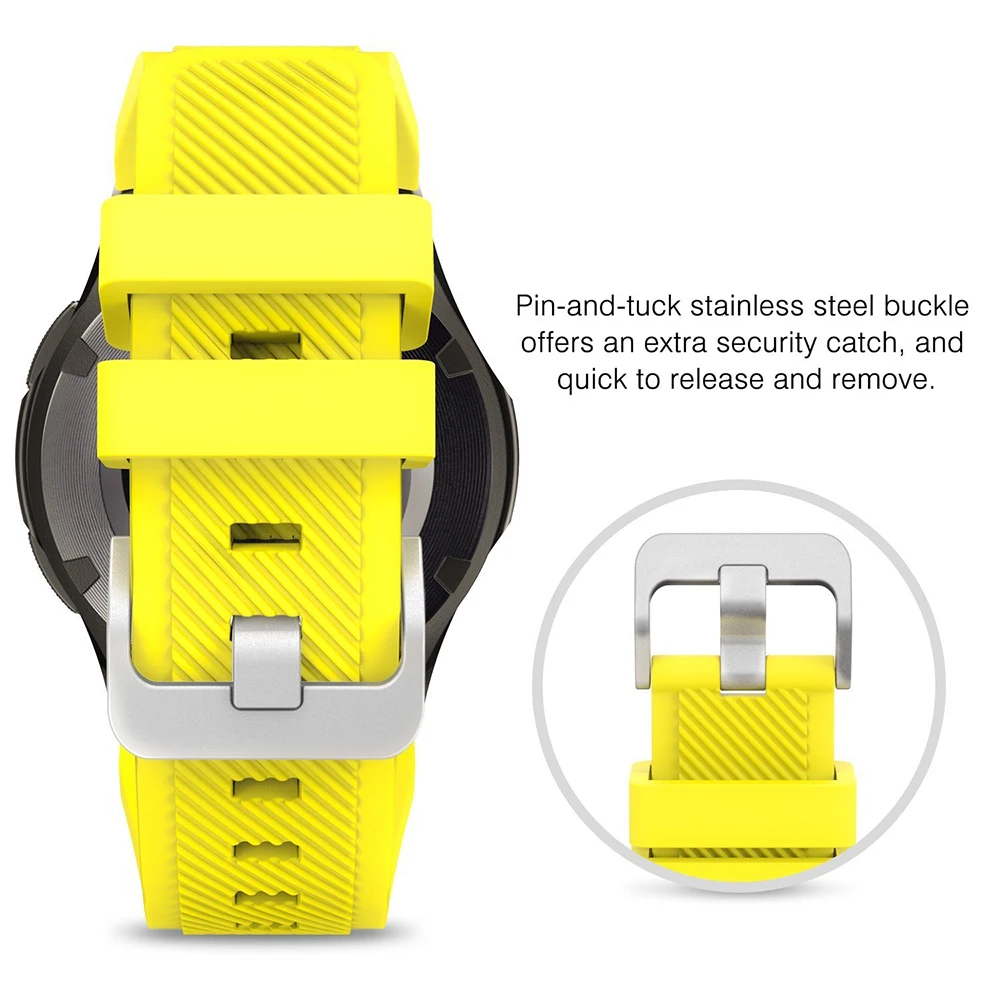 22mm 20mm Silicone Band for Galaxy Watch 4 classic 46 42mm Sports Strap for Samsung Watch 4 44 40mm Gear S3 active 2 Huawei 2