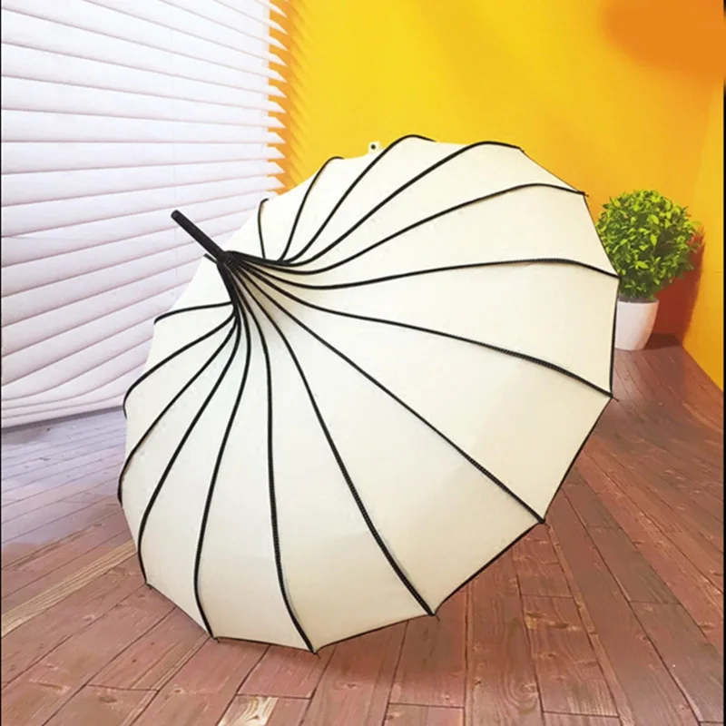 Pagode vintage guarda-chuva nupcial festa de casamento sol chuva uv guarda-chuva protetor grande guarda-chuva 100cm colorido guarda-sóis para mulher