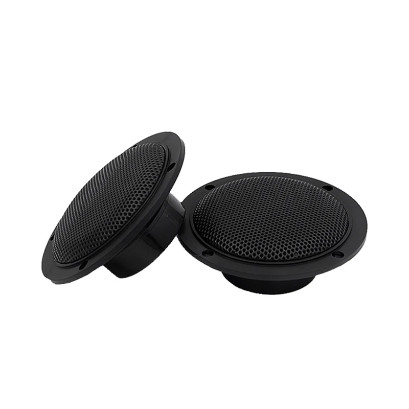 1 Pair 120Watts 4 inch Marine Speakers Waterproof Outdoor Boat Music Speakers Black For ATV UTV SPA Golf Cart Yacht Motorcycle