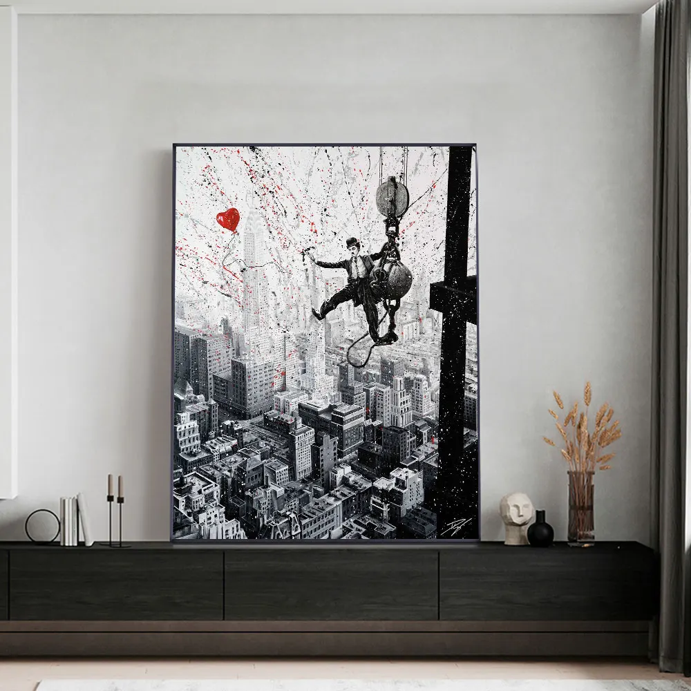 Love Balloon Modern Graffiti Art Canvas Painting Poster Print Wall Art Picture For Living Room Home