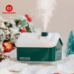 300ML USB Air Humidifier Desktop Purifier Snow House Diffuser Aromatherapy Mist Maker With Lamp Lights For Christmas Home Office