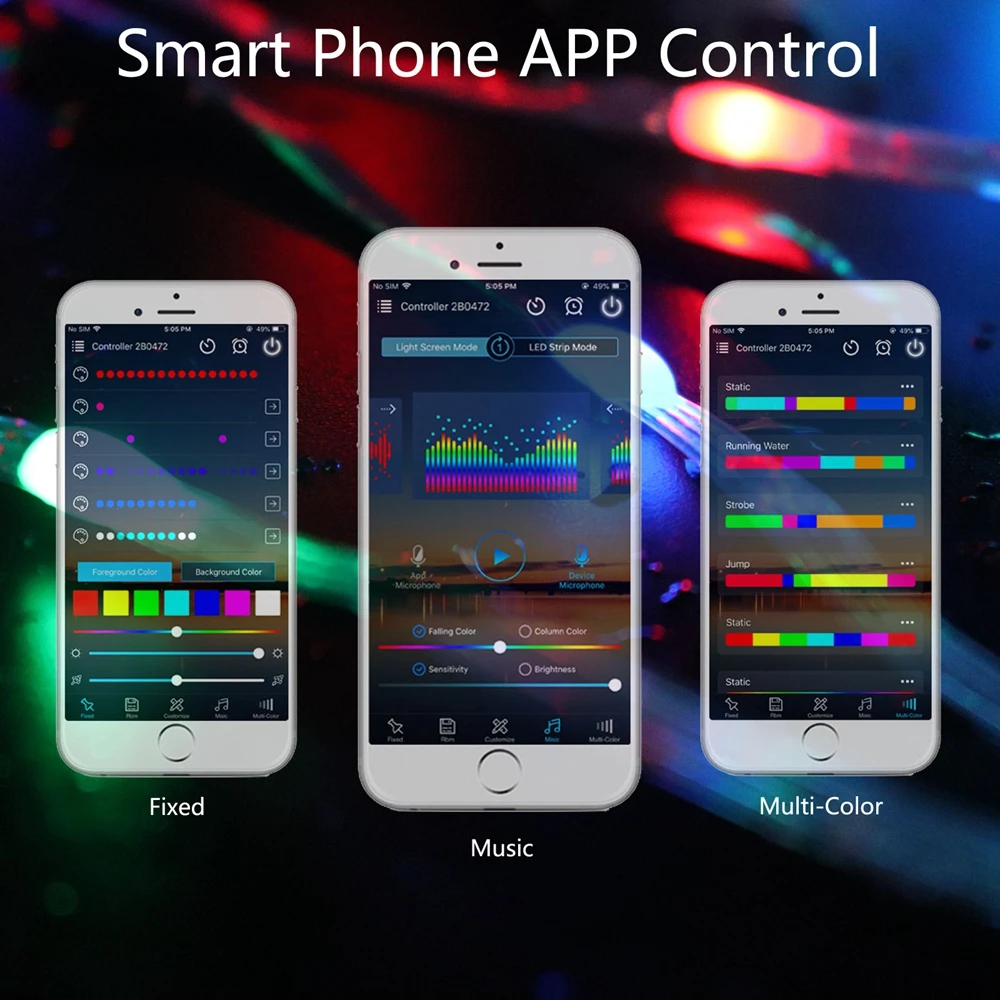 Christmas LED String Lights WS2812B RGB Addressable Individually Dream Color Christmas Decoration LED Module USB Power DC5V