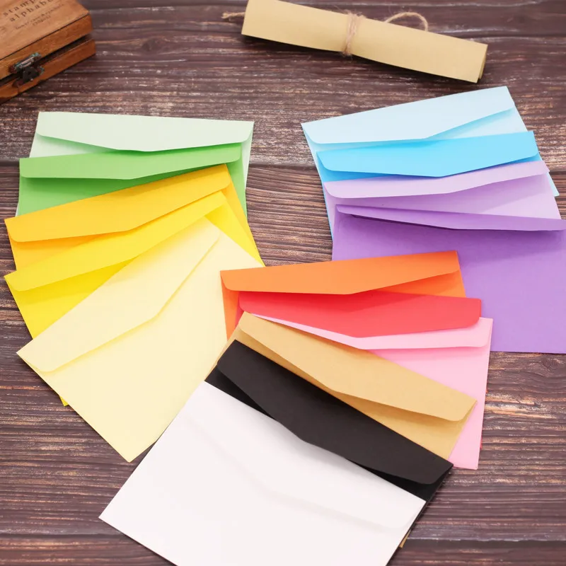 (10 Pieces/Lot) 16*11CM Creative Kraft Paper Color Envelope