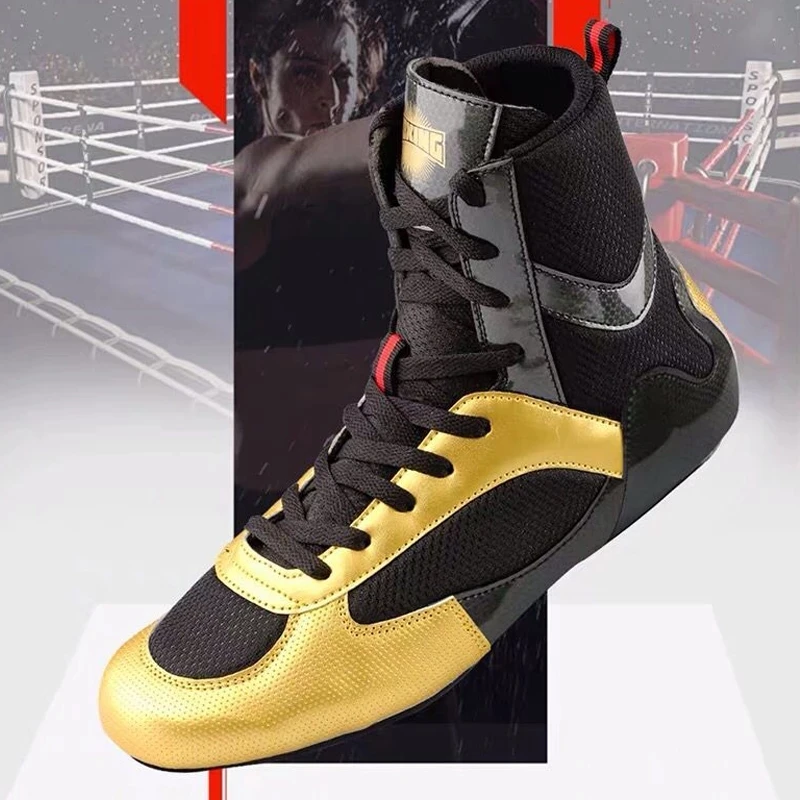 

Men Women Weightlifting Wrestling Powerlifting Boxing Shoes Martial Arts Boots Combat Gear