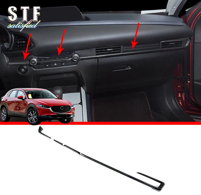 

Стильная внутренняя Центральная отделка из углеродного волокна для Mazda Cx-30 Cx30 2020 2021