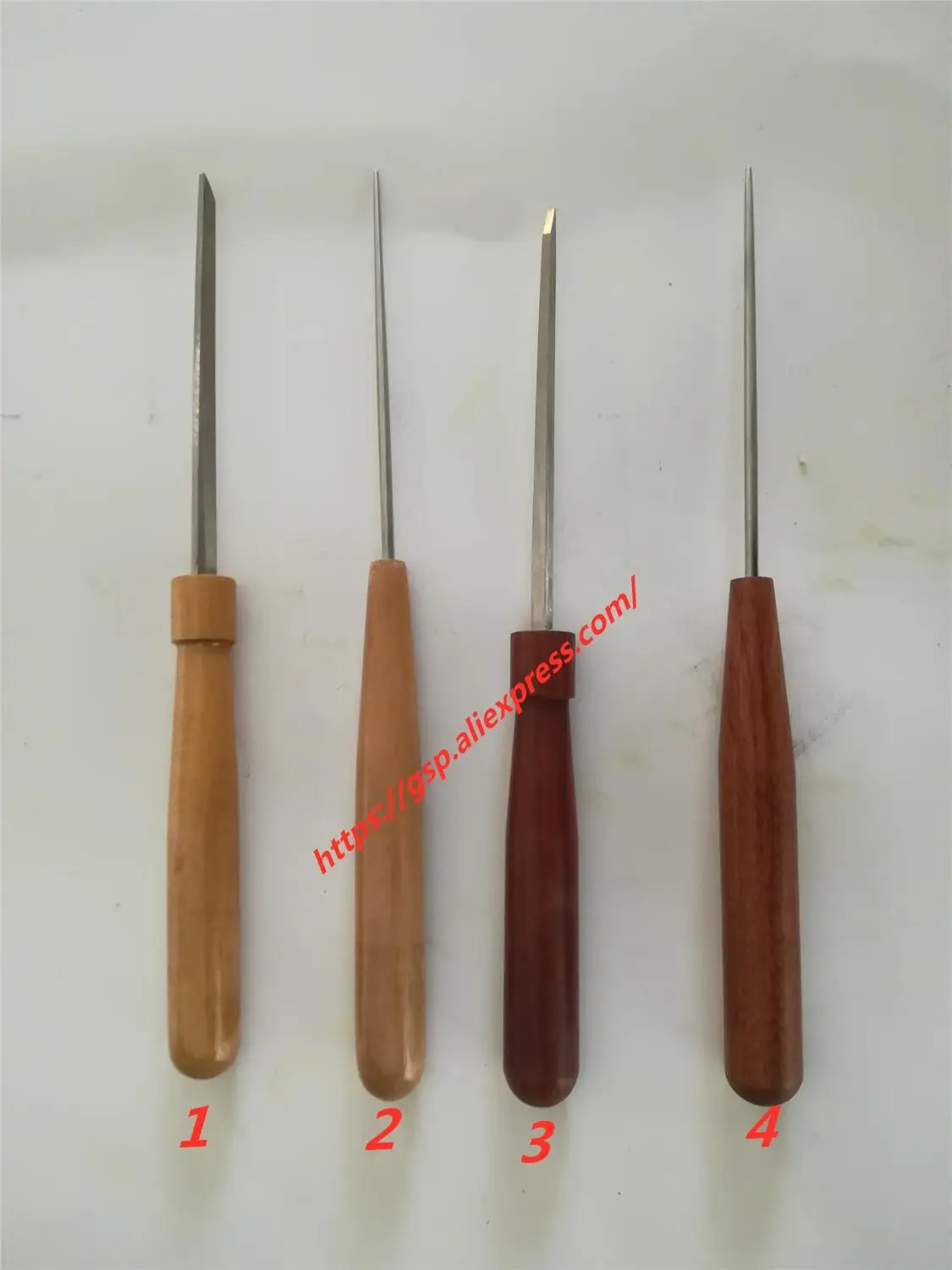 

Piano tuning maintenance tools, red wood handle reamer taper through needle jujube wood handle