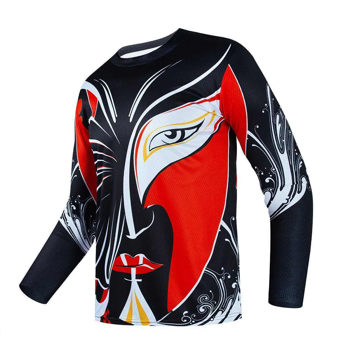 Long Sleeve Quick Drying Downhill Shirt Design Customized Sublimation Mountain Motocross Bike Cycling Downhill Clothes Men\'s