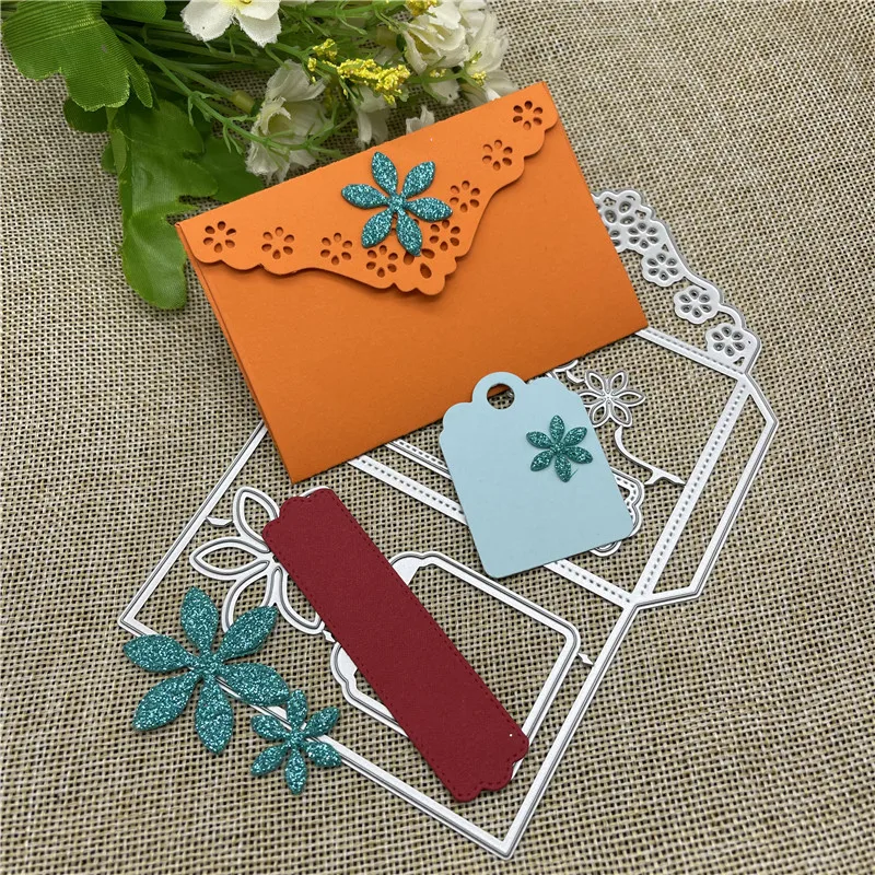 envelope gift box flower Metal Cutting Dies Stencils For DIY Scrapbooking Decorative Embossing Handcraft Template