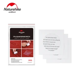 Naturehike 3PCS TPU Gear Repair Patch Waterproof Patch Sleeping bag tent inflatable cushion pillow waterproof trap stickers