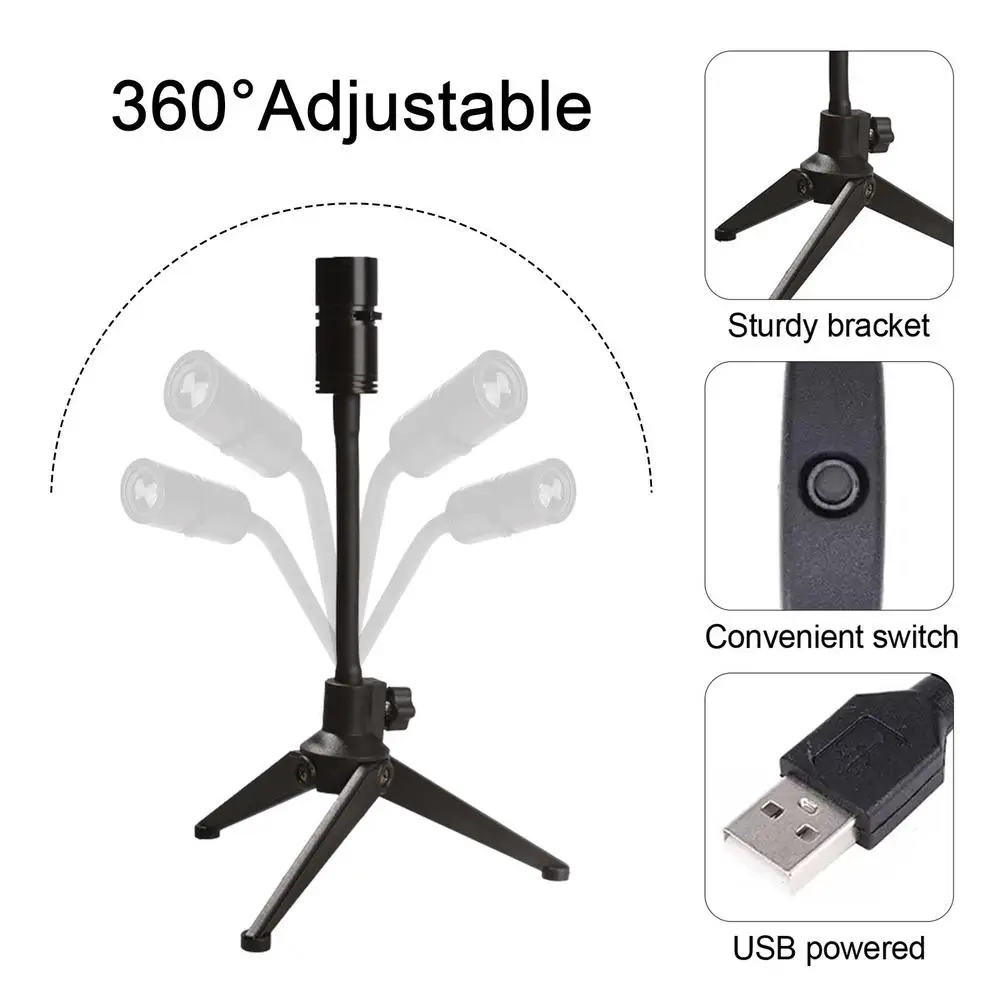 LED Star Projector Night Light 2 In 1 Moon Earth Projector Lamp 360 Rotatable Bracket USB Children's Bedroom Decor Light