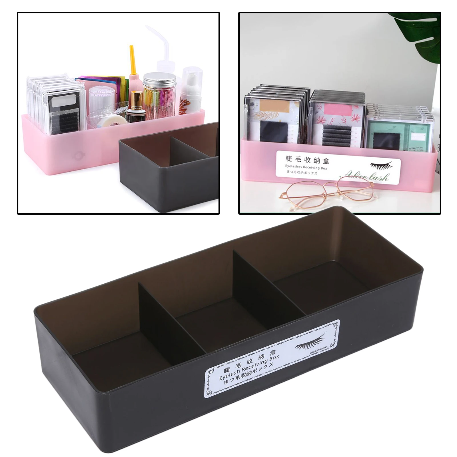 Grande Capacidade Eyelash Tool Storage Box, Eyelash Extension Tweezer Case, Ferramentas de maquiagem cosméticos, Lash Acessórios