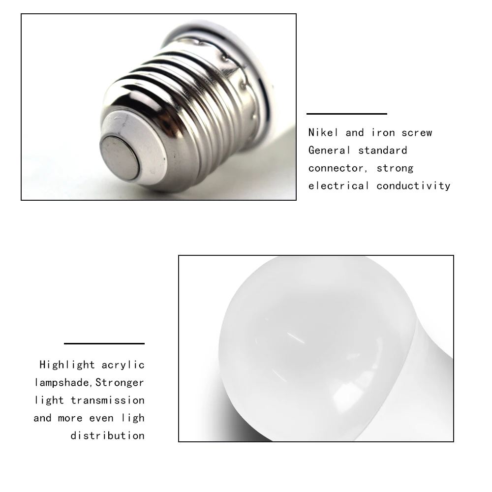 5 개/몫 E27 B22 AC100V-220V 전구 인테리어 교체 통 독서/Bombillas/Lampada 3W 6W 9W 12W 15W 18W 21W