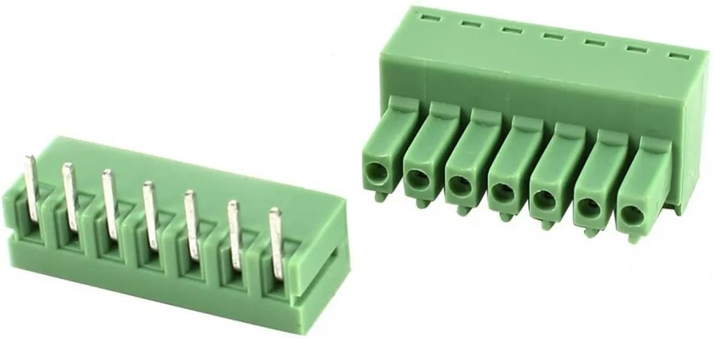 100 Stück 3,5mm Rastermaß KF2EDGK Schraubklemmen für Leiterplatten, rechtwinklige 2/3/4-polige Stecker/Buchsen, steckbare Morsettiera-Verbinder – Detail 9
