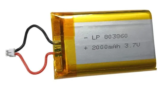 2Pcs/Lot 803860 Lithium Polymer battery 3.7V 2000mah Li-ion Rechargeable