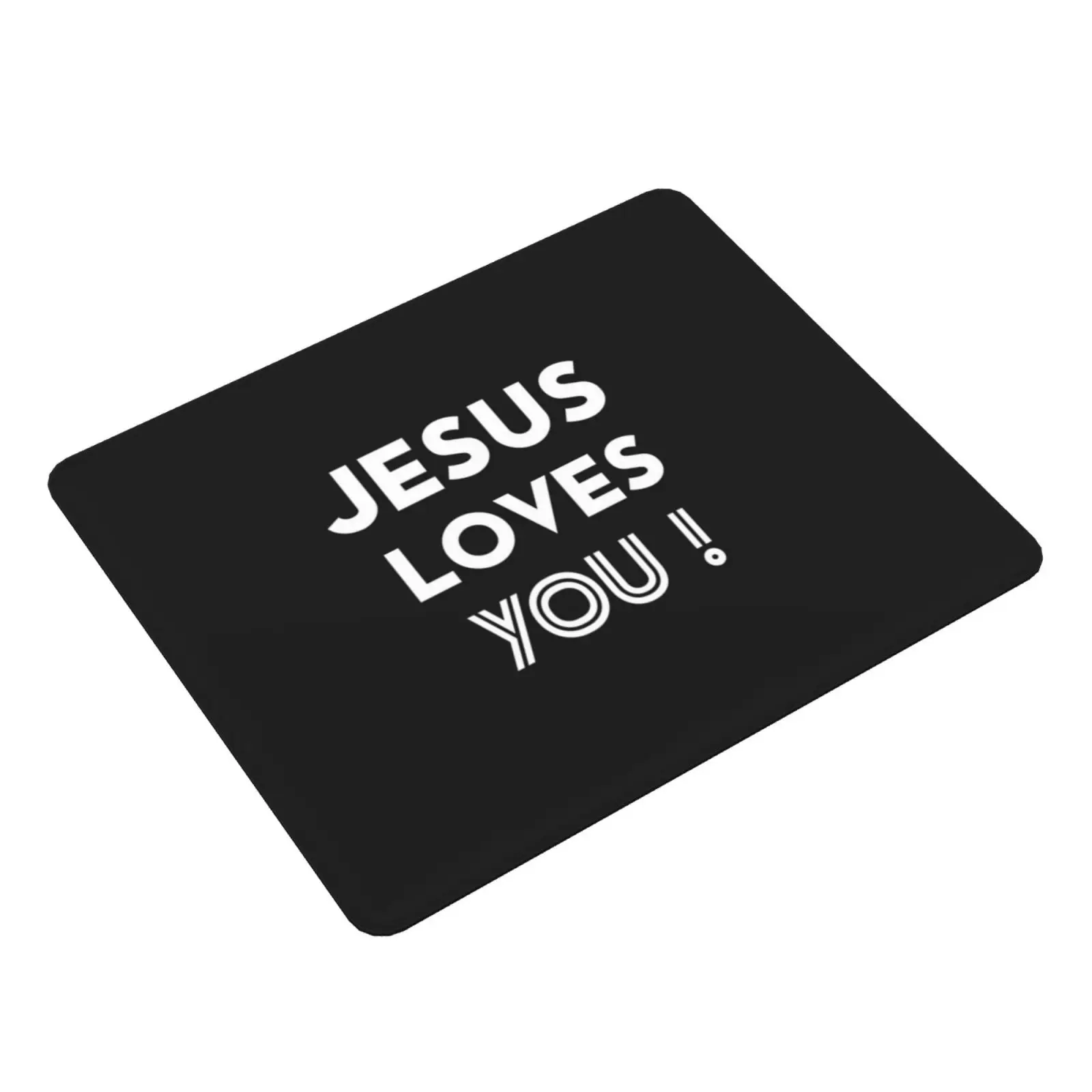 Jesus Loves You Mouse Pad DIY Print Faith Over Fear Faith Courage Strength Brave Bible God Religion