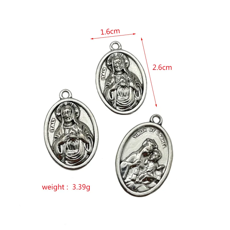 20pcs Tibetan silver metal pendant DIY production of religious statues flag necklaces bracelets pendants wholesale metal alloy