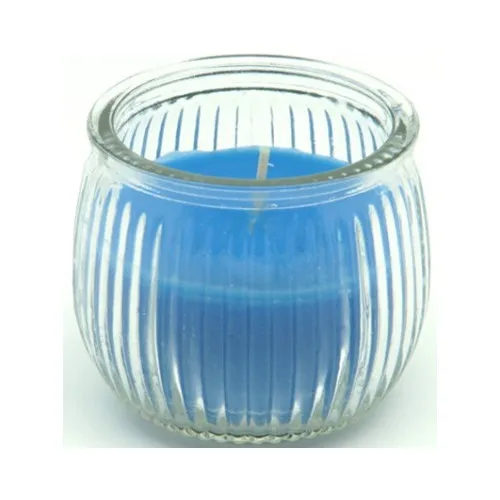 Beysüs Scented Candle with Glass Lantern 6x6cm Blue