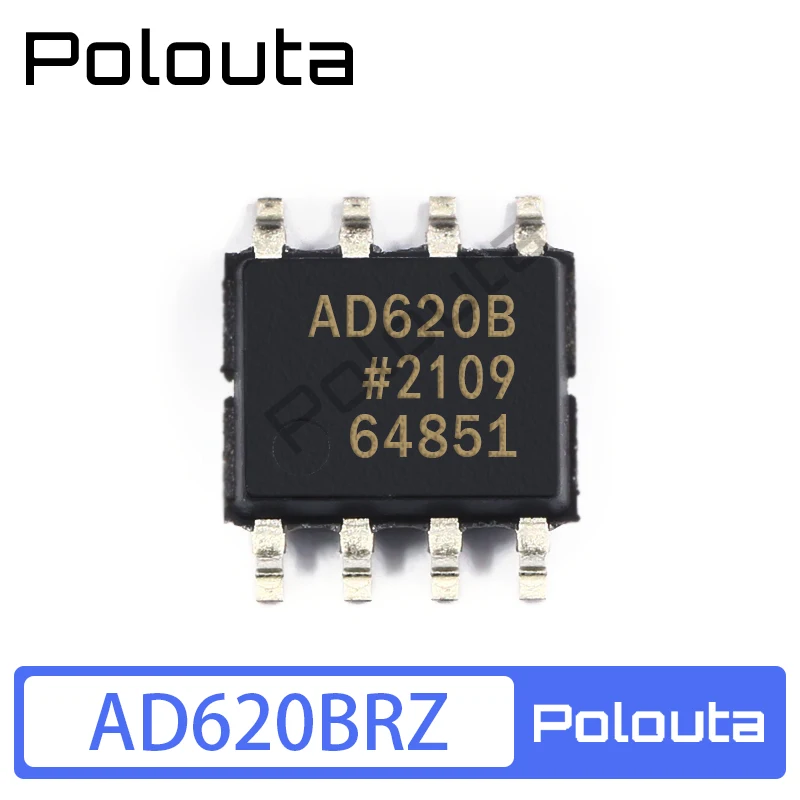 Polouta AD620BRZ AD620ARZ AD620A AD620B SOP8 Amplifier Daya Rendah IC Komponen Elektronik Sirkuit Terpadu Arduino Nano