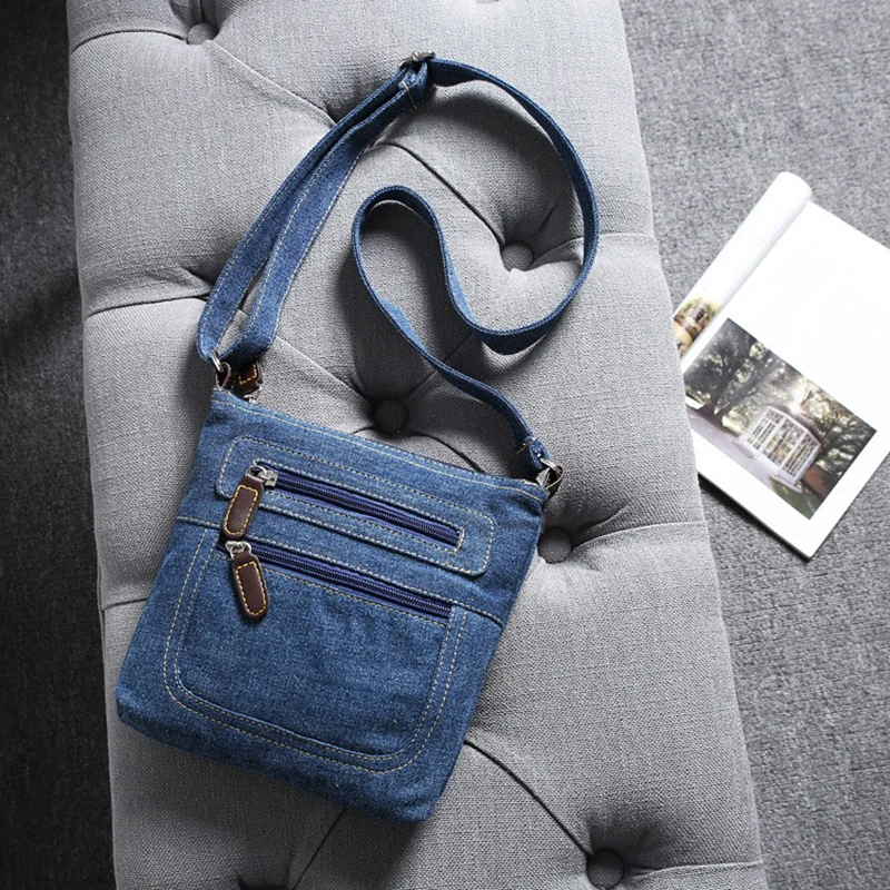 Fashion Shoulder Bags For Women Vintage Denim Crossbody Bag Female Small Messenger Bags Casual Handbags Purse