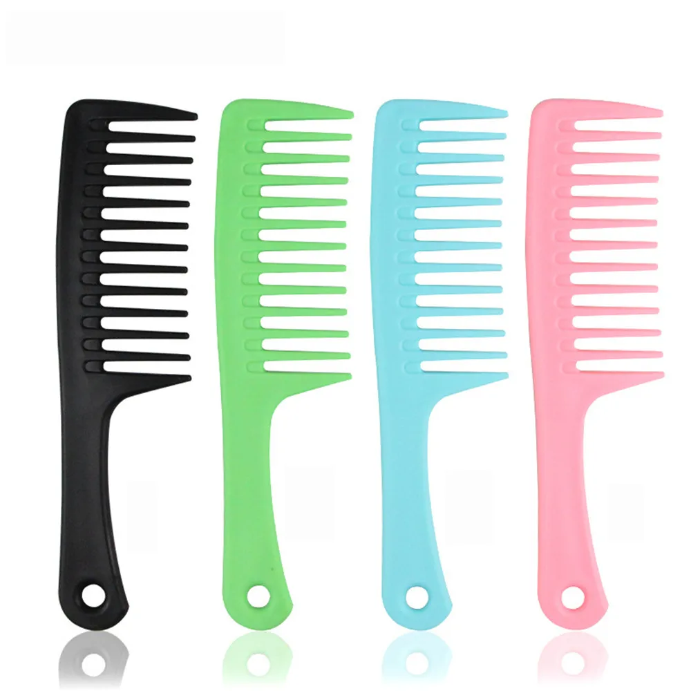 Wide Tooth Anti-Static Hairdressing Comb Heat Resistant Woman Wet Detangle Curly Hair Brushes Pro Salon Styling Tools Hot