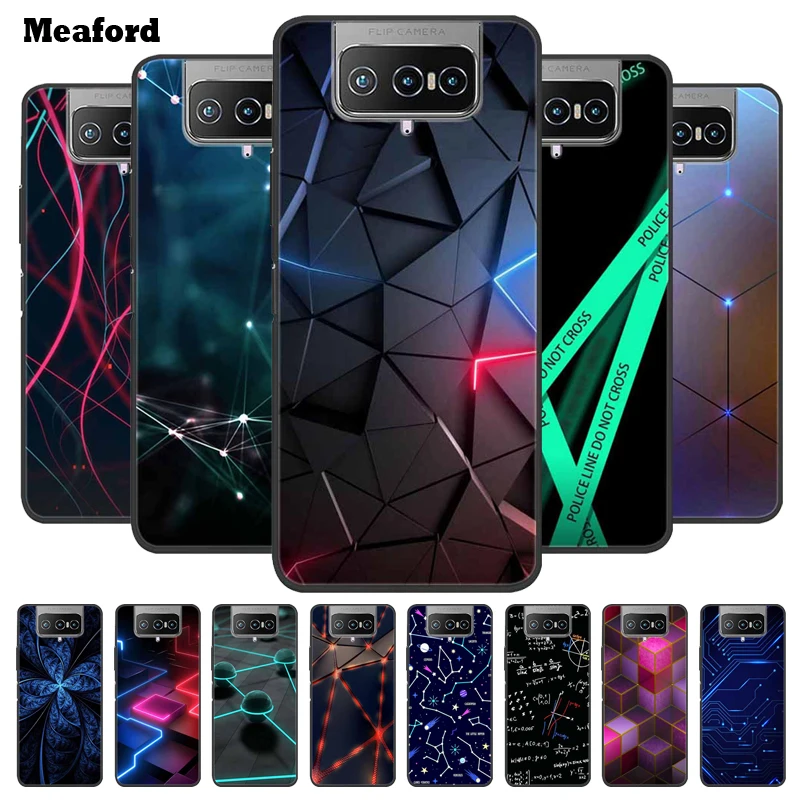 For Asus Zenfone 8 Flip ZS672KS Cases Soft TPU Silicone Fashion Case For Asus Zenfone 7 Pro ZS671KS ZS670KS ZS590KS Cover Fundas