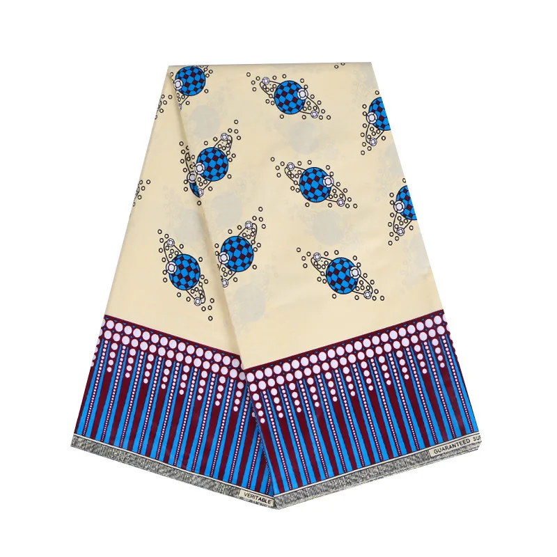Gerçek balmumu pamuk gerçek garantili gerçek balmumu yüksek kaliteli pagne sıcak balmumu gerçek 6yards afrika ankara dikiş kumaş