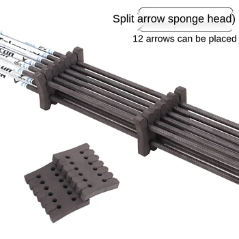 2 szt. Klips rozdzielający podzielona strzała gąbka łuk i strzała 12 przegródek na strzały Eva strzałka wyświetlacz łucznictwo łucznictwo przechowywanie