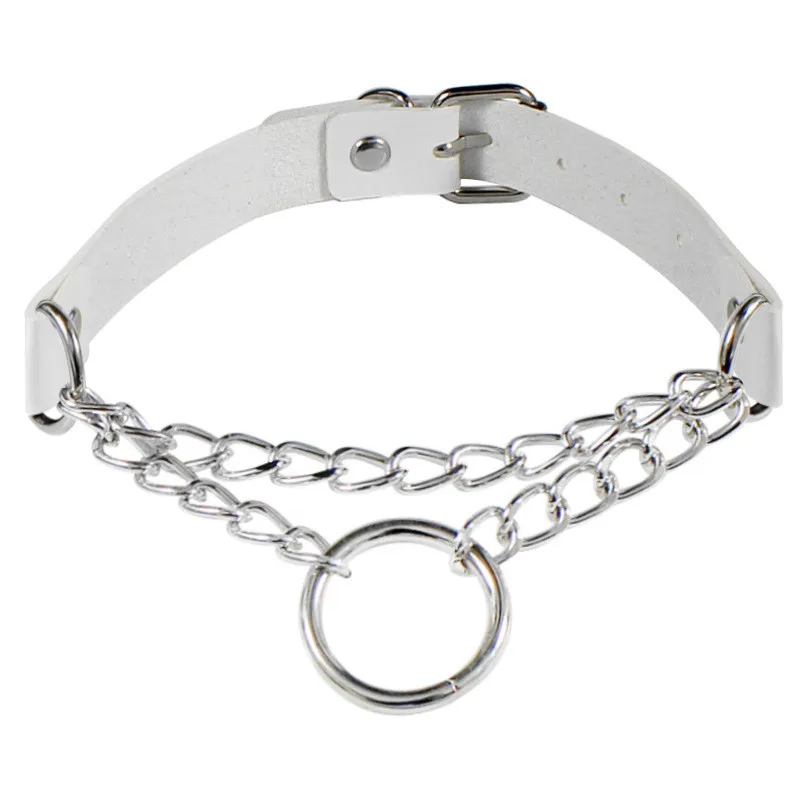 Rock Choker Lock Necklace Layered Chain On The Neck With Lock Punk Jewelry Mujer Key Padlock Pendant Necklace For Women Gift