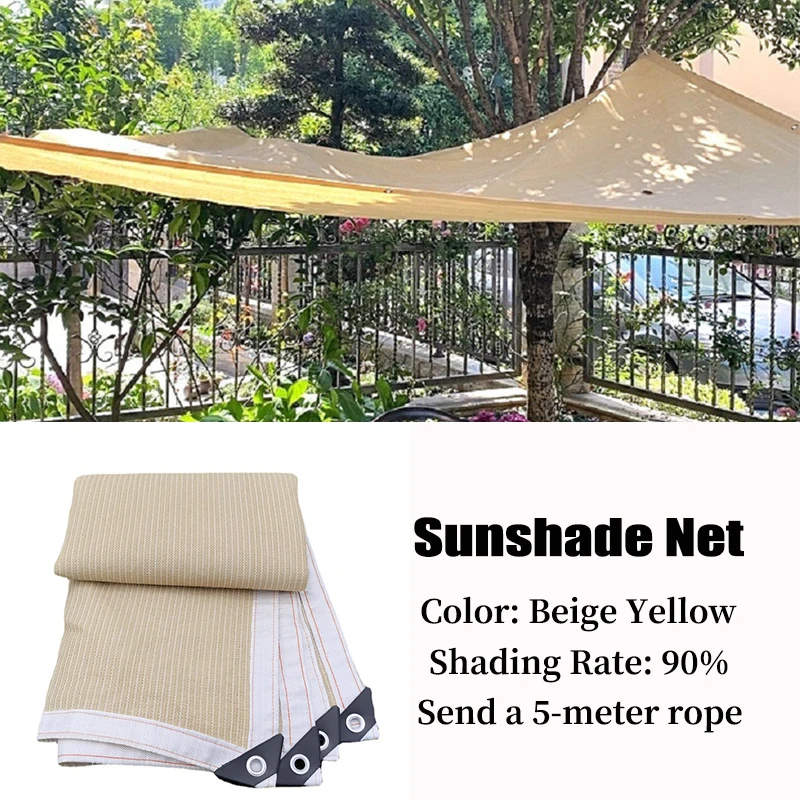 

HDPE Anti-UV 90% Sunshade Net Outdoor Awning Garden Plants Shading Net Swimming Pool Shade Sails Car Shade Cover Gazebo Shelters