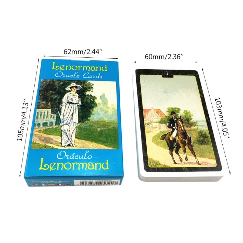 2023 New Lenormand Oracle Cards English Version Tarots 44-Card Deck Divination Board Game