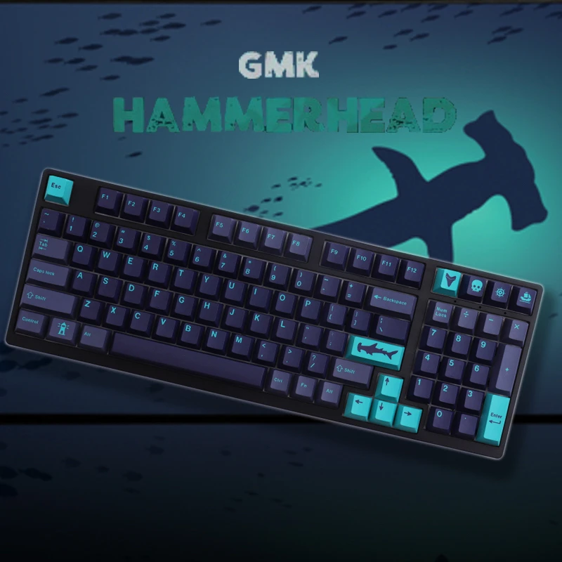 

GMK Hammerhead Keycaps Cherry Profile PBT DYE-SUB 129 Keys Keycap For Cherry MX Switch Mechanical Keyboard Personalized Key Cap