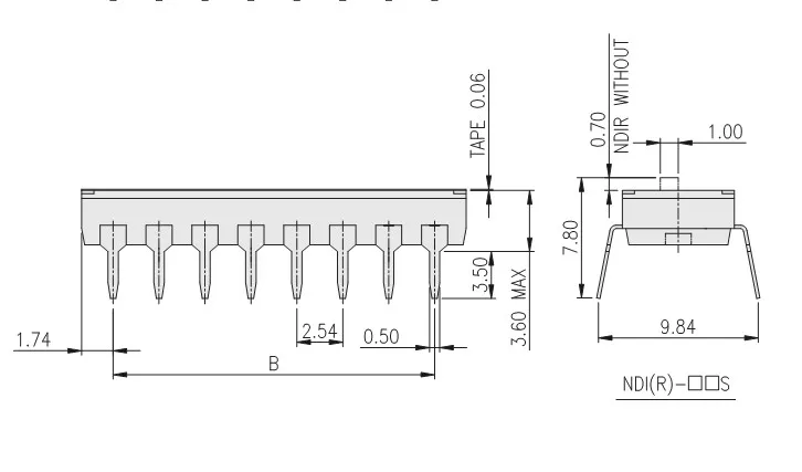3Pcs Gold-plated miniature flat dial coding switch 1P1 bit in-line flat dial coding switch 2.54 pitch 2 feet