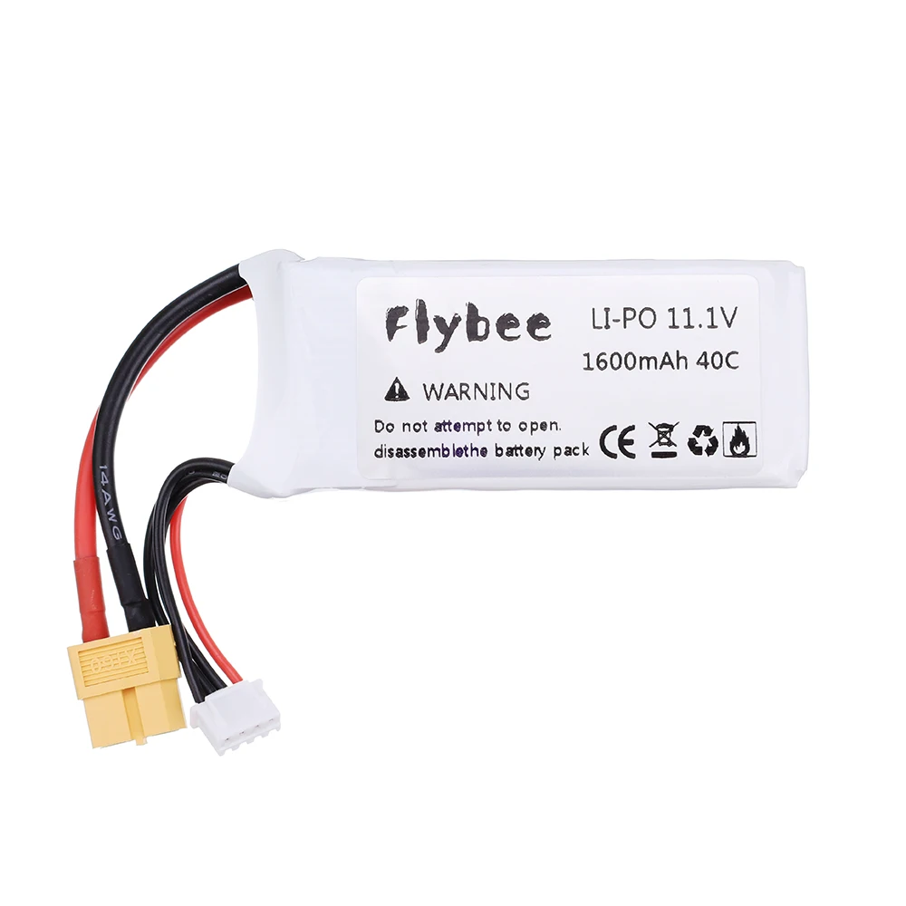 2Pcs Rate 40C 11.1V 1600MAh แบตเตอรี่ LiPo สำหรับ Rc Off-Road Racing เฮลิคอปเตอร์เครื่องบิน3S แบตเตอรี่ T/XT60/ปลั๊ก JST