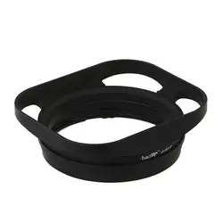 Haoge Square Metal Bayonet Lens Hood for Sony RX1R RX1RM2 RX1 Rx1rii Camera AND Sony FE35mm/F2.8 E-Mount Lens