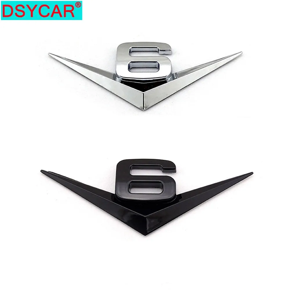 

DSYCAR 3D Metal V6 Engine Display Car Sticker Emblem Badge For Jeep BMW Ford Lifan Nissan Mazda Audi Honda car Lada Chevrolet