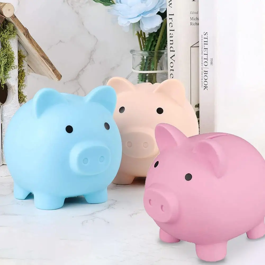 

Cute Piggy Bank Plastic Animal Pig Money Bank Coin Box Lovely Gifts Cartoon Pig Shaped Home Decor Money Saving Boxes Piggy Banks