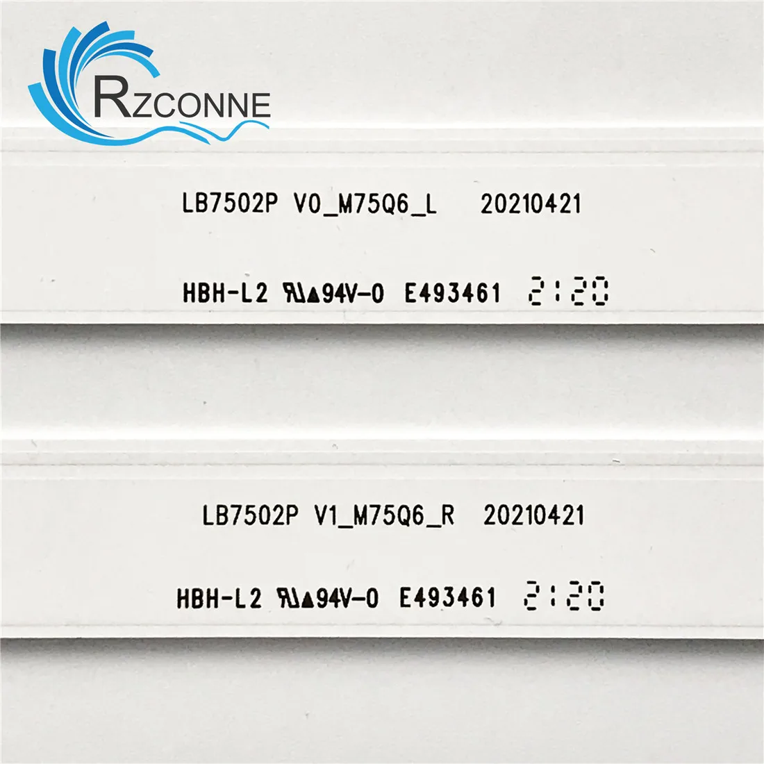 LED Backlight strip 14 Lamps for M75Q6-J03 LB7502P V0_M75Q6_L V1_M75Q6_R CRH-BXBUM75Q63030081414L  L-REV1.2 R