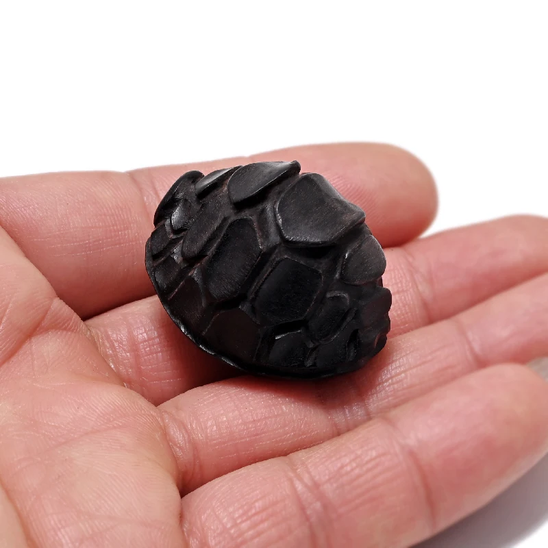 WD-020 Natural Ebony Tortoise Beads Handmade Antique Turtle Beads For Jewelry Making Bracelet DIY Beads Yoga Necklace