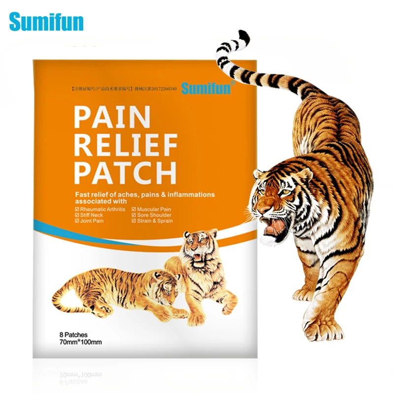 8Pcs/Bag Sumifun Pain Relief Patch Lumbar Spine Ache Inflammations Sticker Rheumatoid Arthritis Health Care Medical Plaster