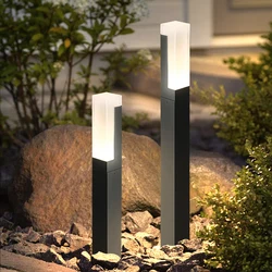 Lawn Lamp Modern Outdoor Light Aluminum water proof Porch Garden IP54 Exterior Lawn Lamp Home Courtyard decor Landscape Lights