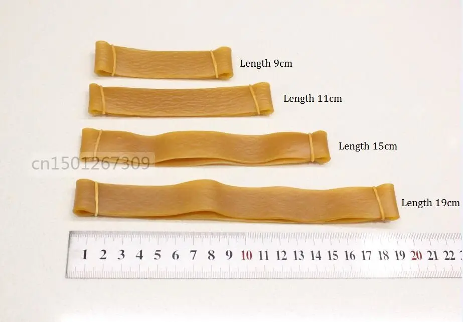 2cm Wide Brown Elastic Rubber Bands Heavy Duty Strong Large Industrial Package Packing Tie