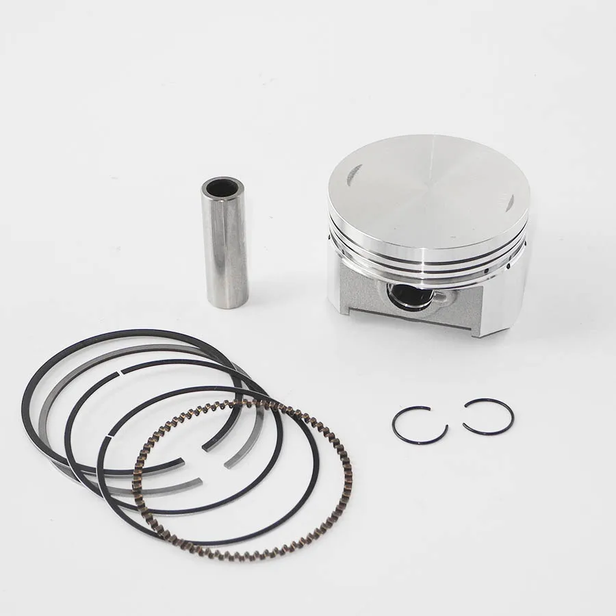 Conjunto de kit de pistón Loncin CG250CC de alto rendimiento Aluminio cromo de 70 mm de diámetro para motor Loncin CG250CC refrigerado por agua.