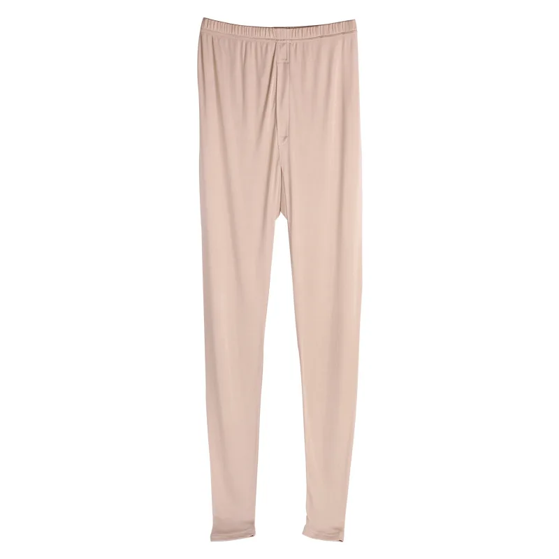 Men Long Johns 100%Natural Silk Underwear For Men Fall Winter Underwear Brand Name Underwear Men
