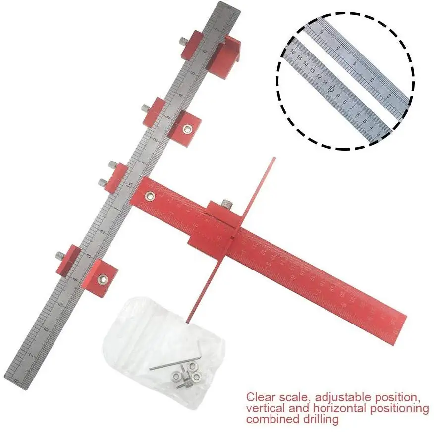 2022 lega di alluminio 5mm manicotto di guida per trapano Hardware per armadietto Jig cassetto Pull Jig perforazione del legno strumenti per sega a tazza per tasselli